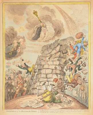 Lot 287 - James Gillray, Overthrow of the Republican Babel