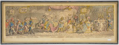 Lot 290 - James Gillray, The Grand Coronation Procession of Napoleon; and James Gillray, John Bull Taking a Luncheon