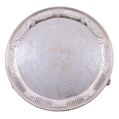 Lot 46 - Victorian silver salver