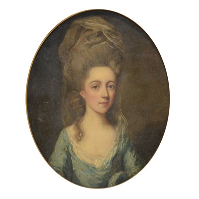 Lot 271 - Follower of Daniel Gardner, Portrait of a Lady