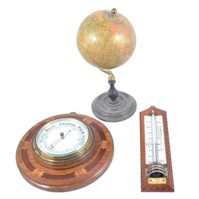 Lot 172 - Philip's Terrestrial globe and three barometers