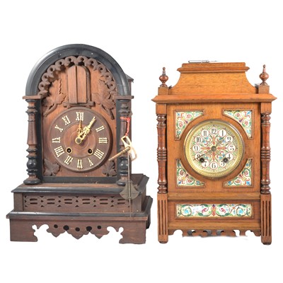 Lot 174 - Three Continental mantel clocks