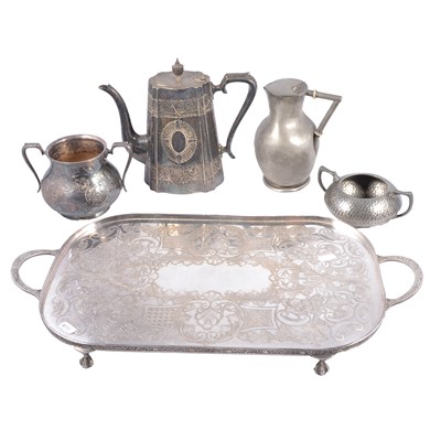 Lot 182 - Quantity of silver plate and pewter