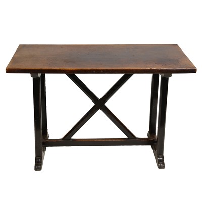 Lot 301 - Oak trestle table