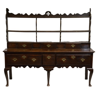 Lot 348 - Joined oak dresser base