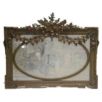 Lot 456 - Victorian wall mirror