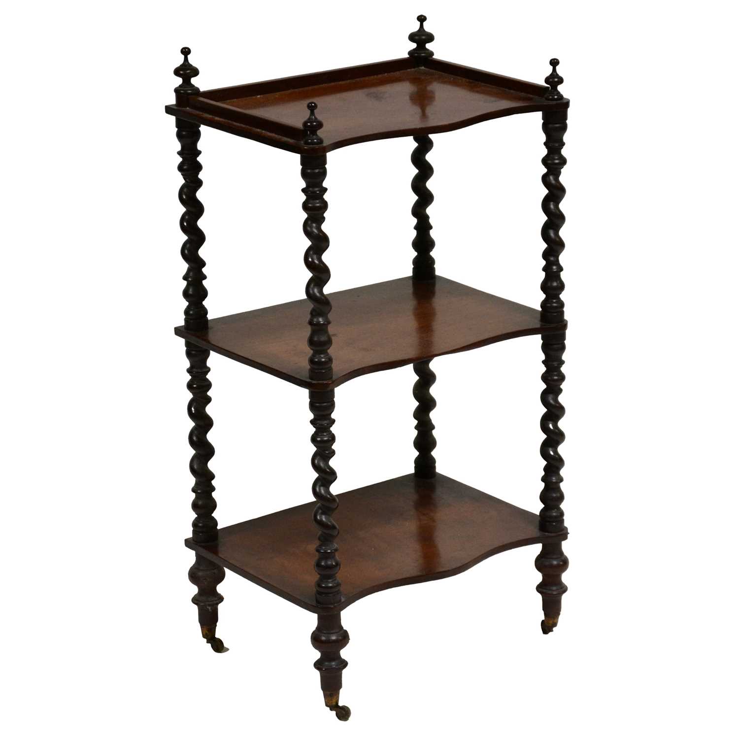 Whatnot Rectangle Lot 408 - Victorian mahogany whatnot,