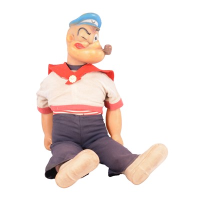 Lot 155 - Popeye The Sailor Man, a vintage 1950s toy/ doll