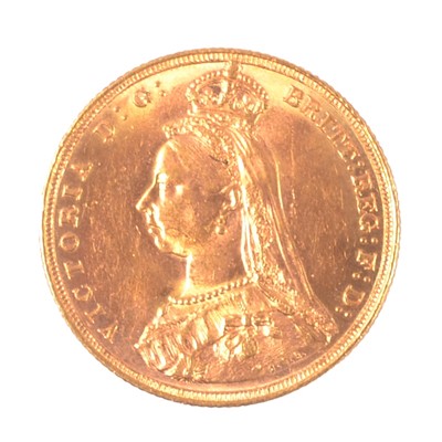 Lot 221 - A Gold Full Sovereign, Victoria Jubilee Head, 1887