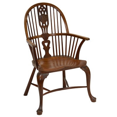 Lot 422 - Elm and ash Windsor chair