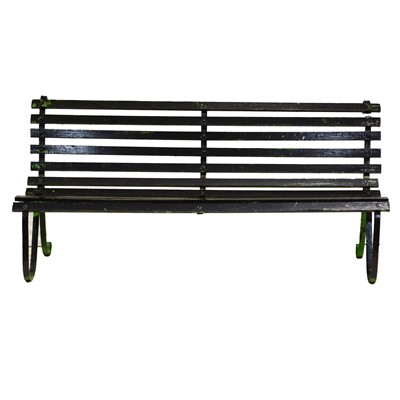 Lot 479 - Railway bench, painted