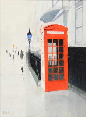 Lot 215 - Janet Ledger, Dilapidated phone box