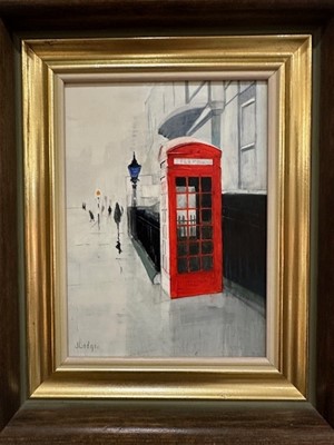 Lot 215 - Janet Ledger, Dilapidated phone box