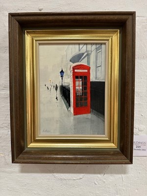 Lot 215 - Janet Ledger, Dilapidated phone box