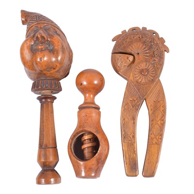 Lot 115 - Treen nut crackers