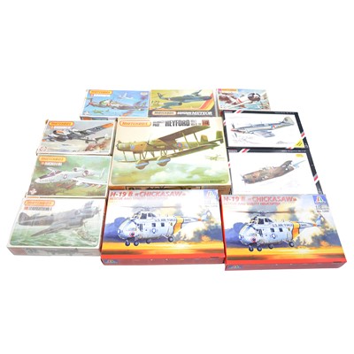 Lot 159 - Eleven Matchbox, Italeri and Special Hobby 1/72 scale kits, boxed