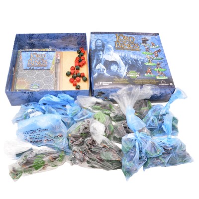 Lot 350 - One-hundred and ten Sabertooth Games Combat Hex Lord of the Rings miniatures, boxed