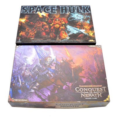 Lot 202 - Two Boardgames, including WotC 'Dungeons and Dragons, Conquest of Nerath' and 'Space Hulk'