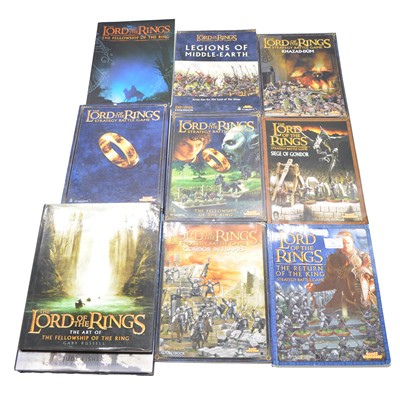 Lot 348A - Eight Games Workshop Lord of the Rings rulebooks