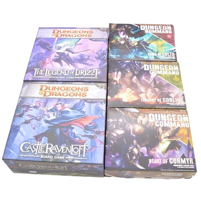 Lot 204 - Five Wizards of the Coast 'Dungeons and Dragons' boardgames