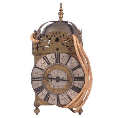 Lot 129 - John Goodman, a brass lantern clock