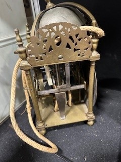 Lot 129 - John Goodman, a brass lantern clock