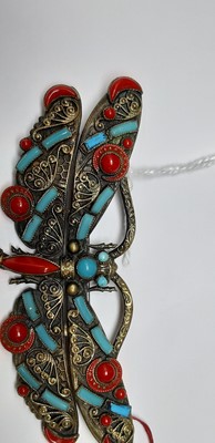 Lot 377 - Two butterfly brooches, possibly Max Neiger of Gablonz.