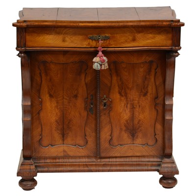 Lot 337 - French walnut side cabinet