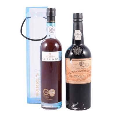 Lot 130 - Quinta do Panascal 1984 vintage port, and a Warre's Otima 10 tawny port