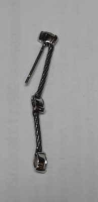 Lot 249 - A pair of diamond drop earrings.