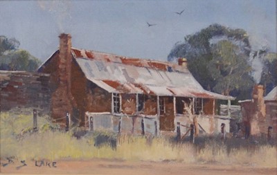 Lot 253 - David S Lake, Small farm outbuilding, and another work In Wattle Flat