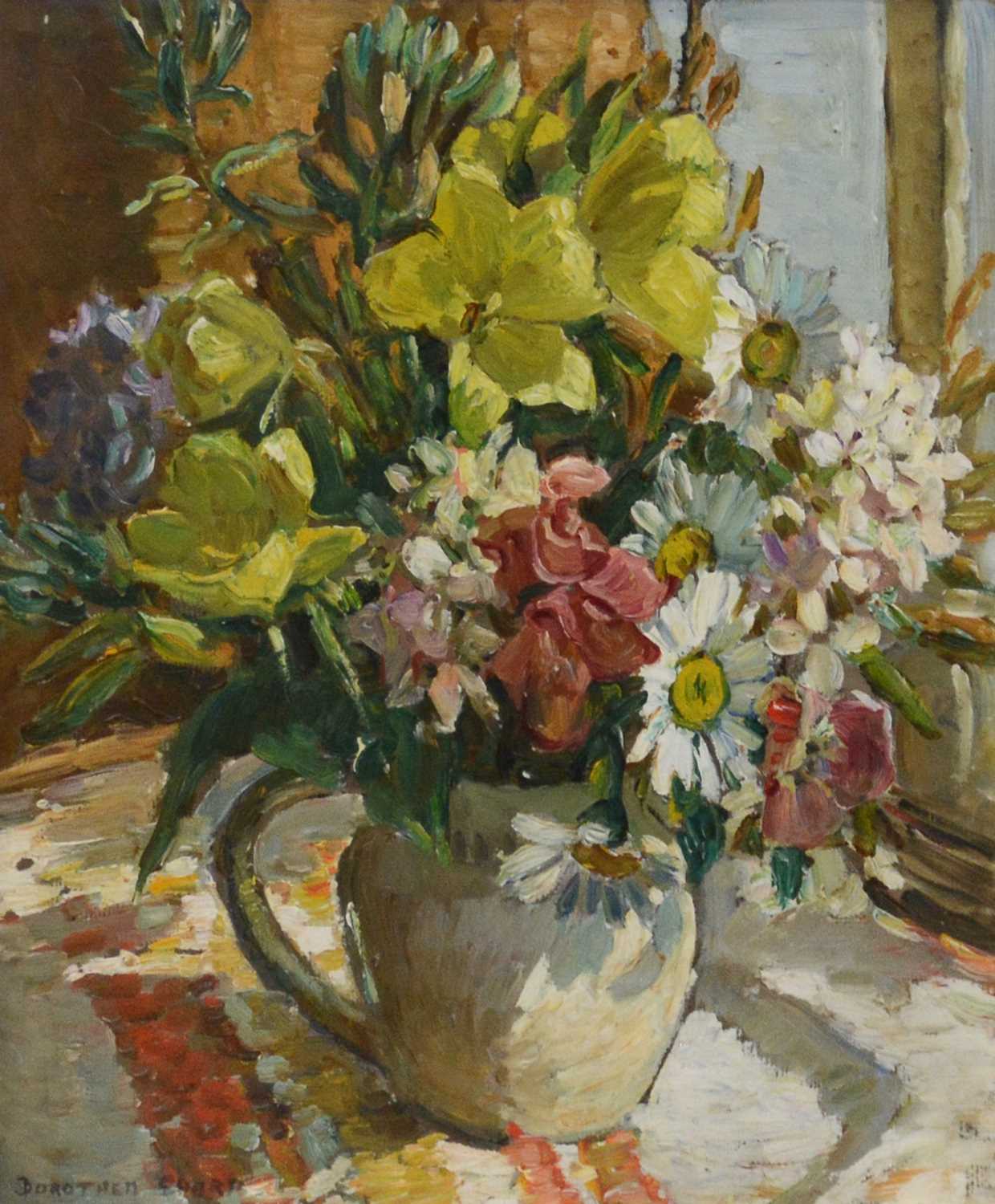 230 - Dorothea Sharp, Still life with flowers in a jug,