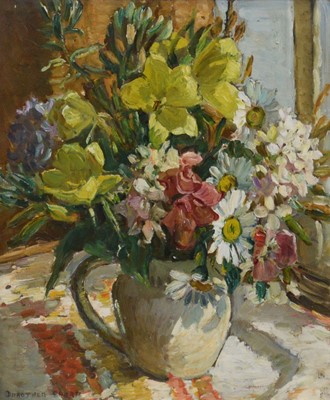 Lot 230 - Dorothea Sharp, Still life with flowers in a jug