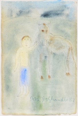 Lot 224 - Dora Holzhandler, Boy with Donkey