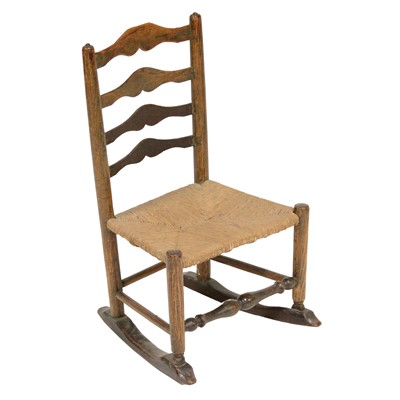 Lot 299 - Arts and Crafts child's rocking chair