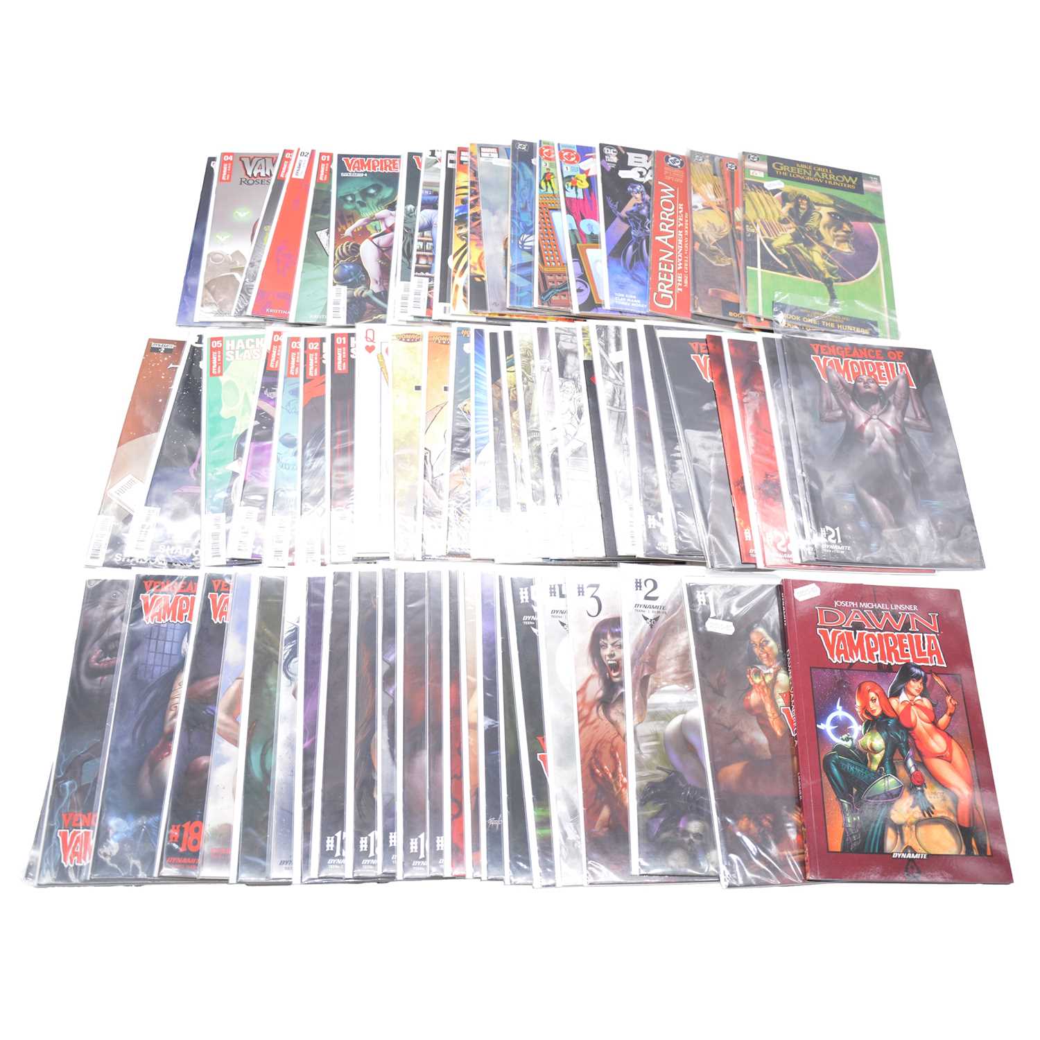 Lot 348 - Seventy-three Dynamite, other comics and novels