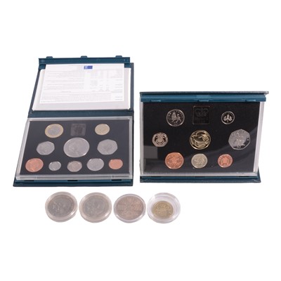 Lot 247 - Silver Proof coins, royal and other commemorative coins, Annual Proof Coin Sets.