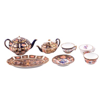 Lot 34 - Collection of Royal Crown Derby miniature teawares and trinkets