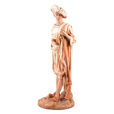 Lot 89 - Worcester ivory ground figure of a rifleman, 1243