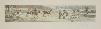 Lot 348 - Tily after Harrington Bird, Set of four fox hunting prints