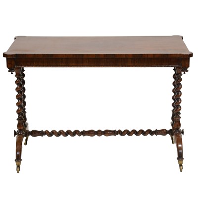 Lot 322 - Victorian rosewood stretcher table