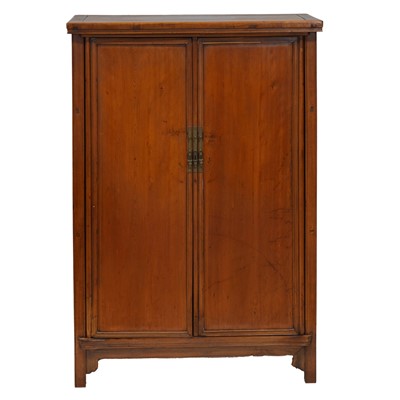 Lot 347 - Chinese softwood two-door cabinet