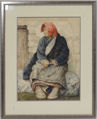 Lot 234 - He Jian Sheng, Figure studies