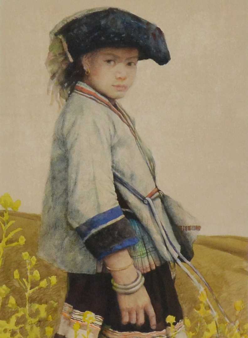 Lot 234 - He Jian Sheng, Figure studies