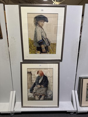 Lot 234 - He Jian Sheng, Figure studies