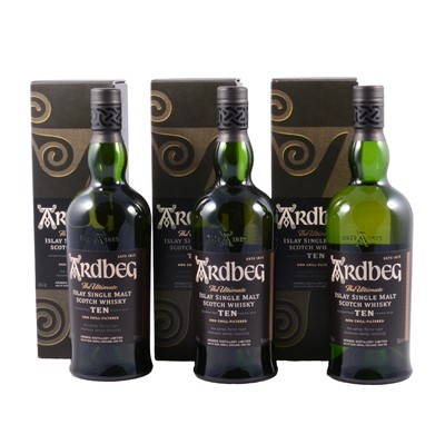 Lot 146 - Ardbeg, 10 year old, single Islay malt whisky