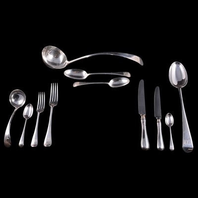 Lot 55 - Canteen of silver cutlery