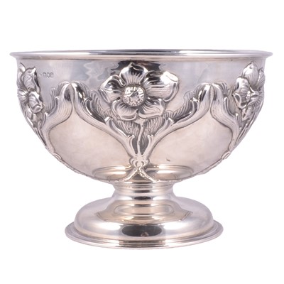 Lot 48 - Silver rose bowl