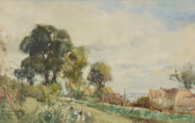 Lot 208 - Frank Henry Mason, Landscape with a farm