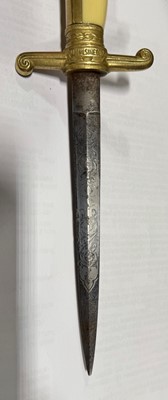 Lot 190 - Romanian dress dagger by F W Holler Solingen, circa 1930s